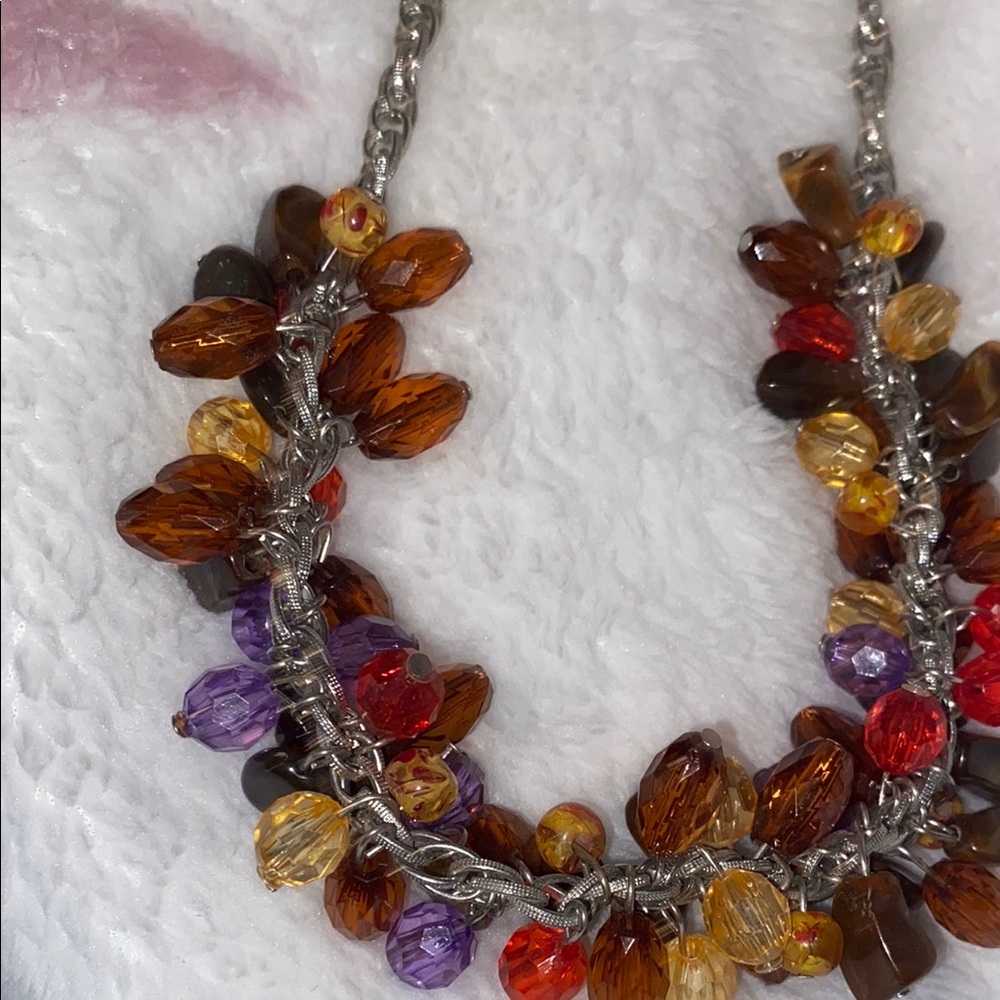 Vibrant Multicolor Statement Necklace - image 4
